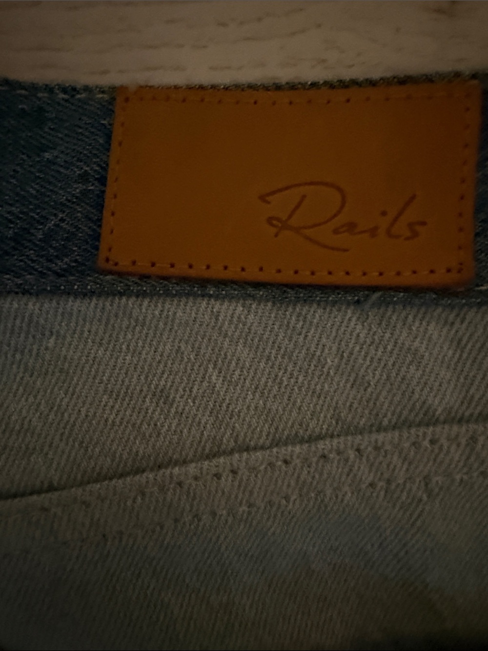 Rails Two-Tone Patchwork Wide-Leg Jeans - Light & Dark Blue Size 23 Brand New!! - Picture 6 of 7